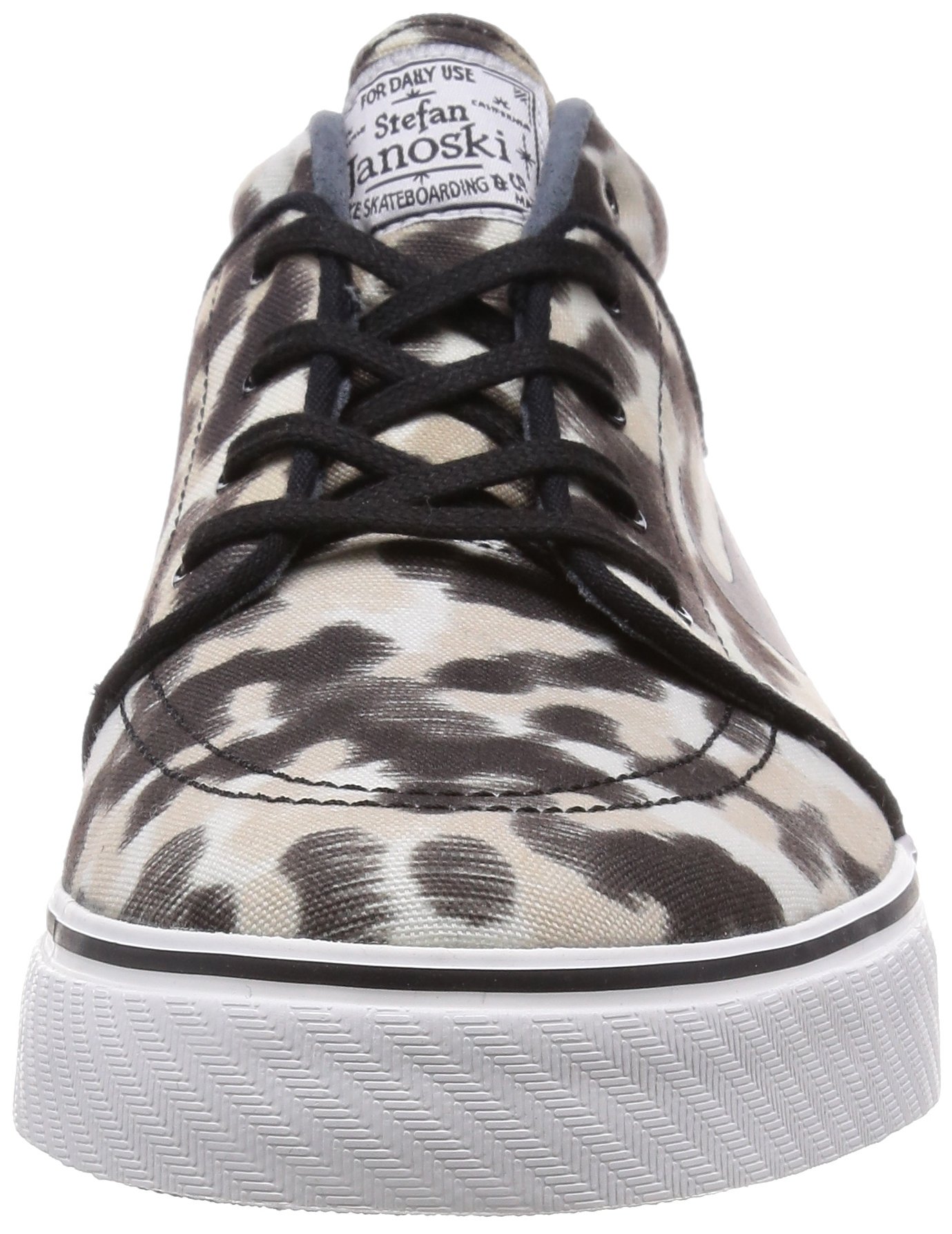 Nike Men's Zoom Stefan Janoski Mid Skateboarding Shoes - White/Black (Size 4) - Comfortable Sneakers for Skateboarding & Casual Wear