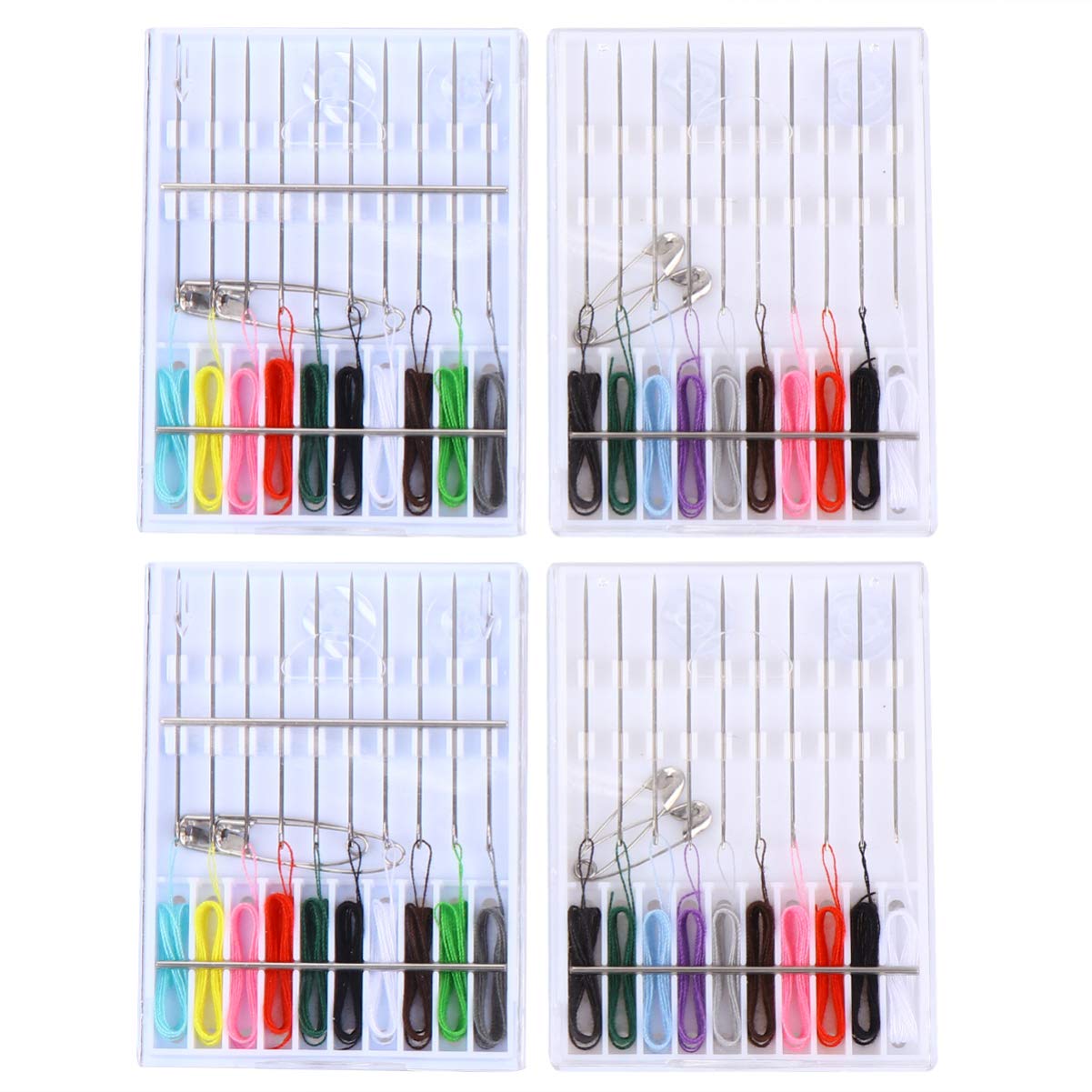 4-Piece Sewing Thread & Needle Set for DIY & Crafts