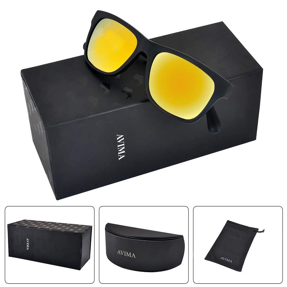 AVIMA King Polarized Sunglasses for Men - UV Protection, Classic Trendy & Stylish Luxury Shades - Perfect for Driving, Fishing, and Outdoor Activities