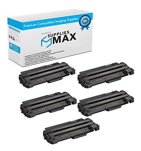 High-Yield Compatible Replacement Toner Cartridge for Dell 1130N/1133/1135N Printers - 5-Pack (2500 Pages Each) - 3J11D_5PK - Perfect for Office & Home Printing Needs
