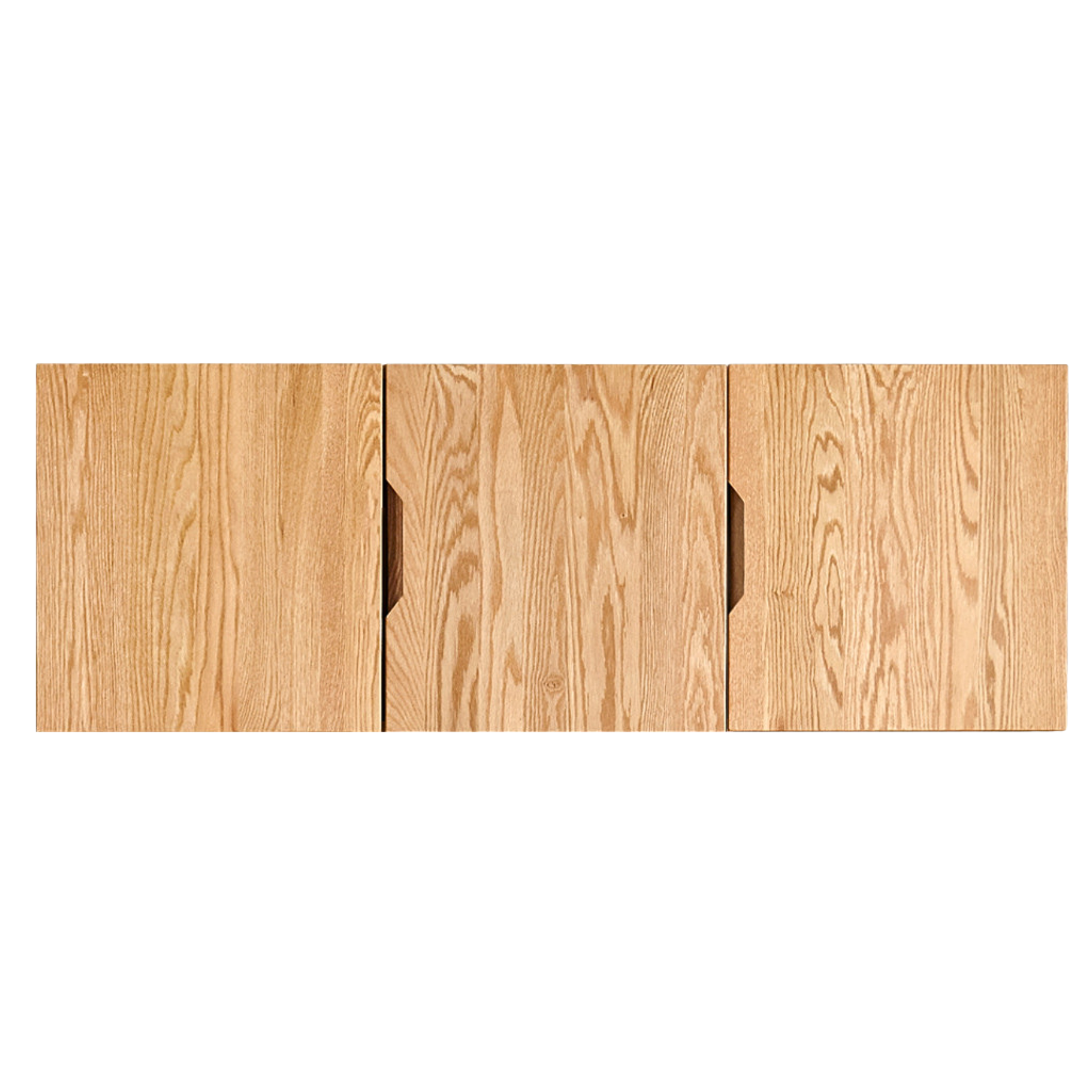 53.1x23.2x15.7 inch / 135x59x40сm / Natural Wood Color / Three doors top cabinet