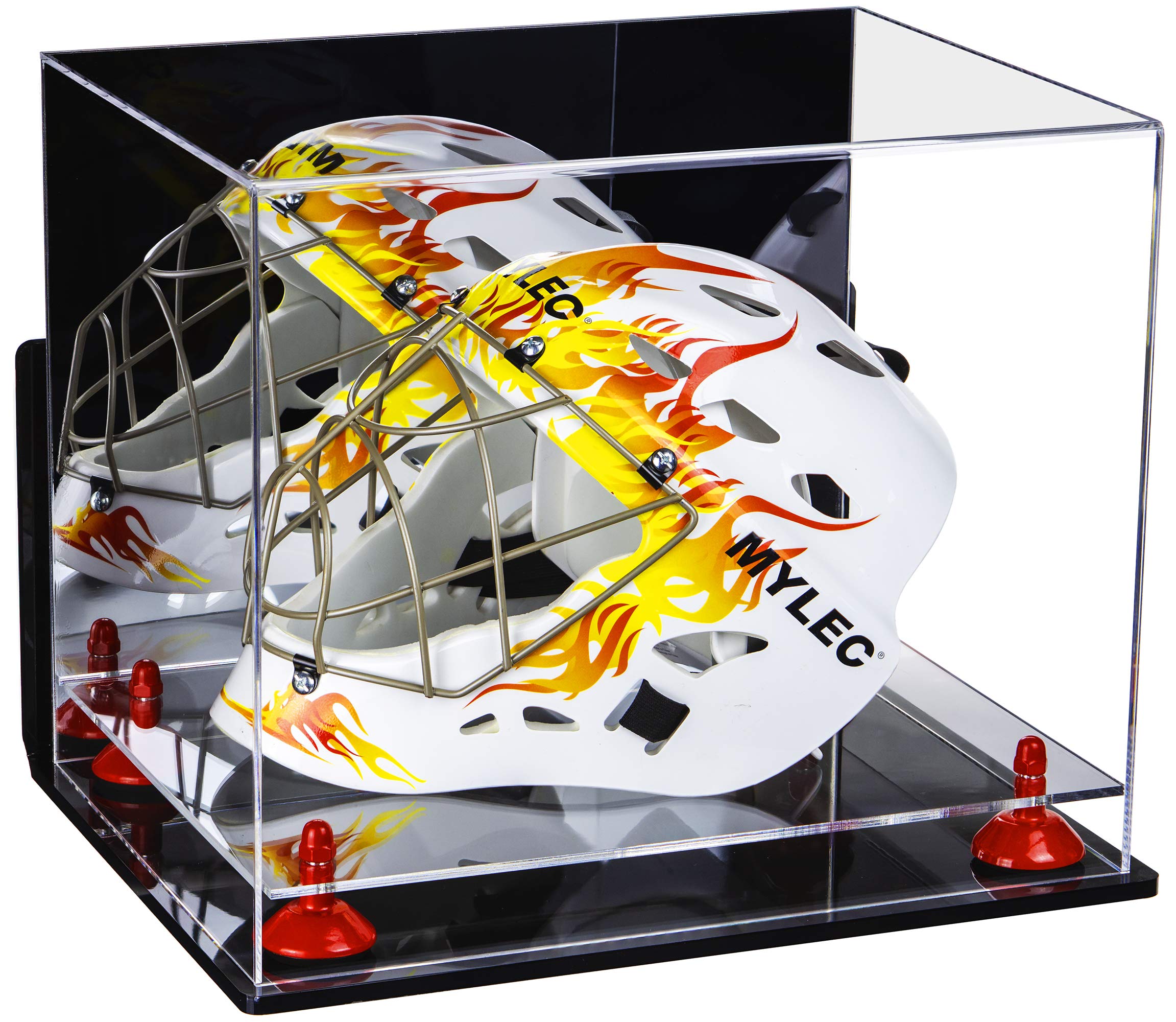 Premium Acrylic Lacrosse Helmet Display Case - Shatterproof & UV Protected for Collectible Sports Memorabilia - Perfect for Trophy Rooms, Man Caves & Sports Fan Gifts