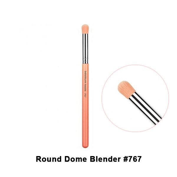 Bdellium Tools Pink Bambu Eye Makeup Brushes - Professional Vegan Makeup Brush Set for Eyeshadow, Blending & Eyeliner - Perfect for Travel & Everyday Makeup