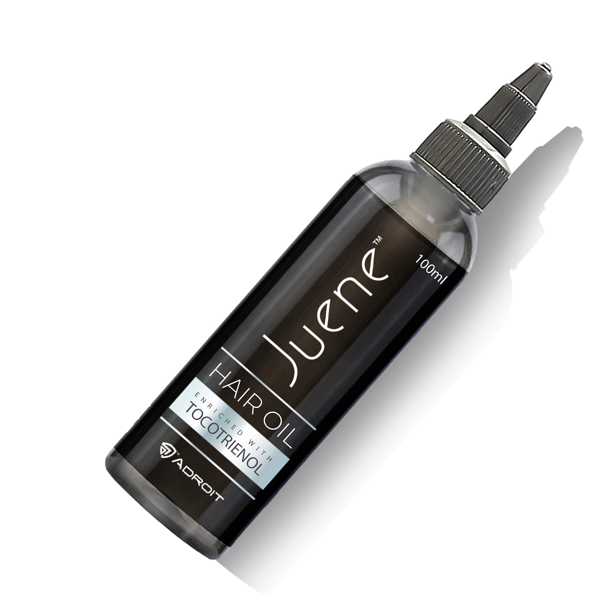 Juene Hair Oil with Tocotrienol & Coconut Oil - Antioxidant & Protein Treatment for Damaged Hair - 100ml Vegetarian Hair Care - Perfect for Dry, Frizzy Hair & Split Ends Repair