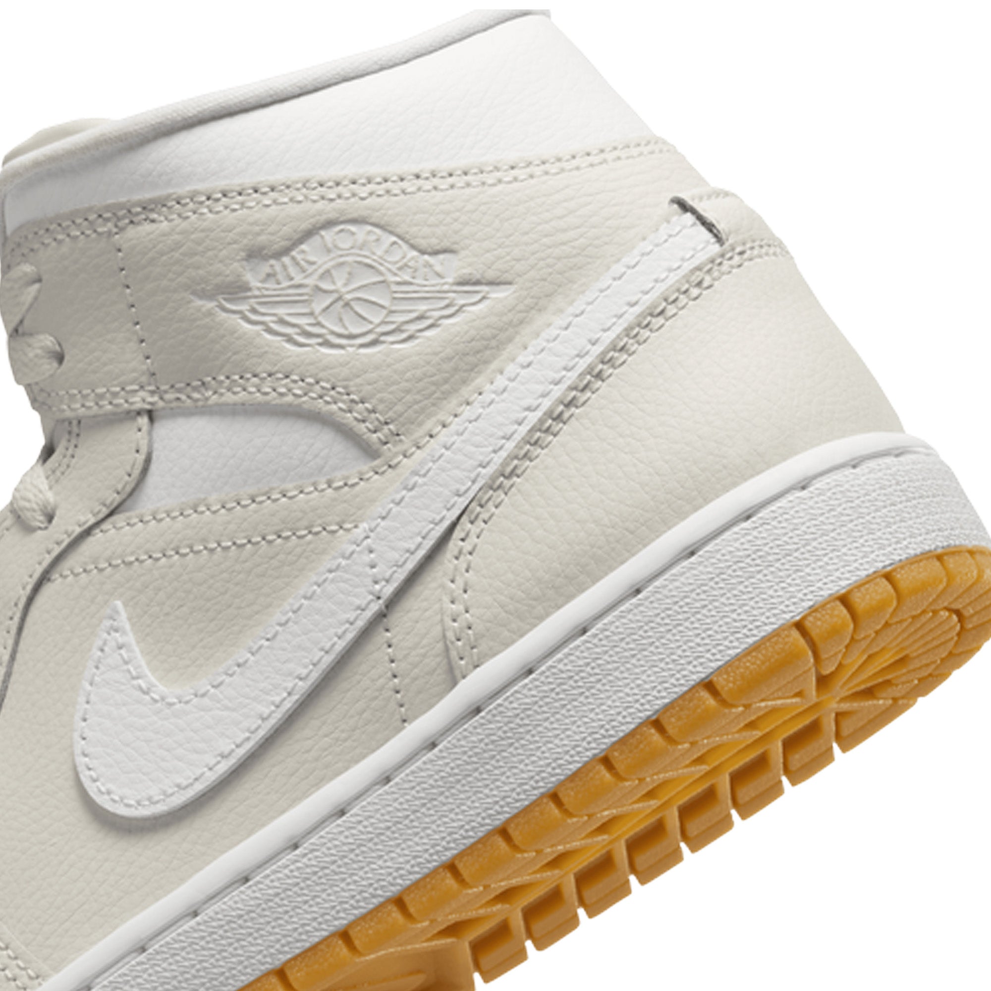 Air Jordan 1 Mid 'Phantom Gum' Women's Basketball Shoes 2024 - Retro Sneakers for Casual Wear & Street Fashion