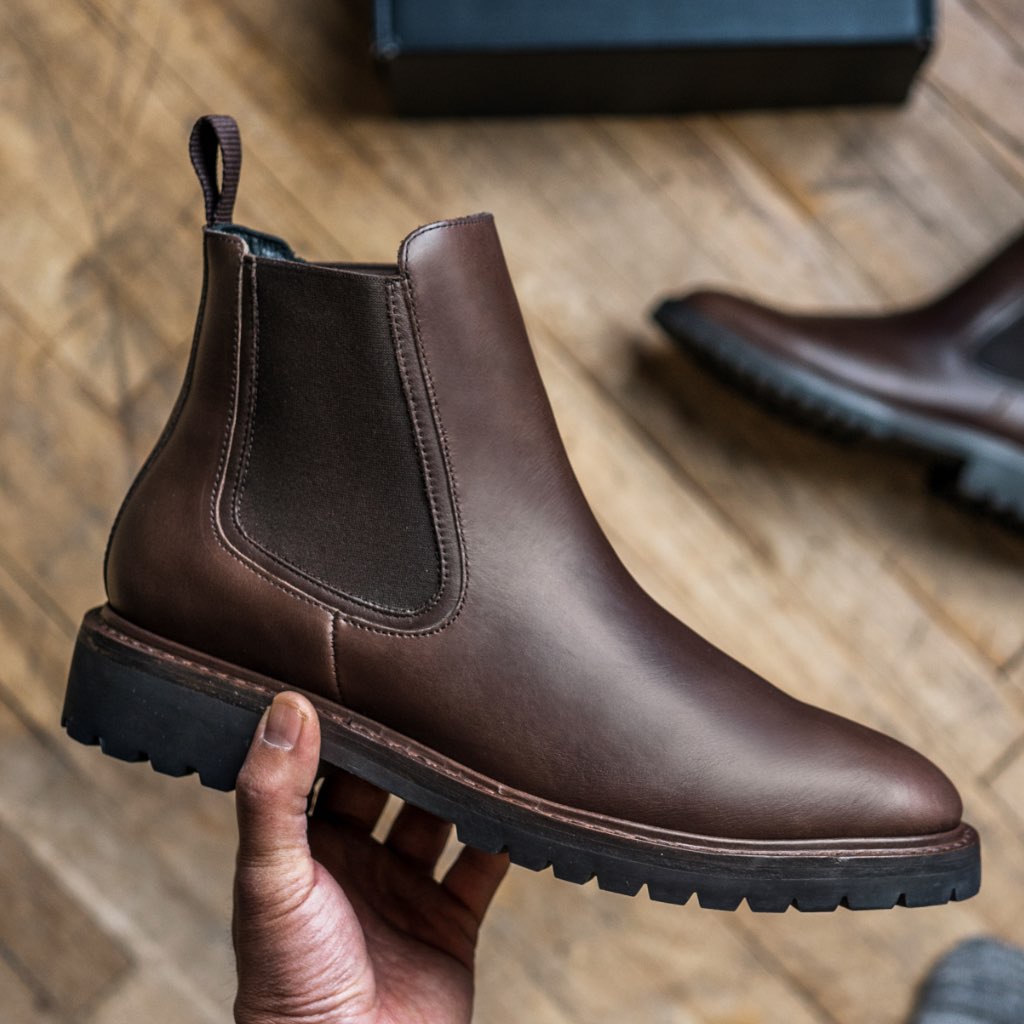 Men's Legend Chelsea Boot Falcon - Waterproof Leather Ankle Boots for Men, Comfortable Slip-On Dress Shoes for Casual & Work - Perfect for Outdoor, Office & Daily Wear
