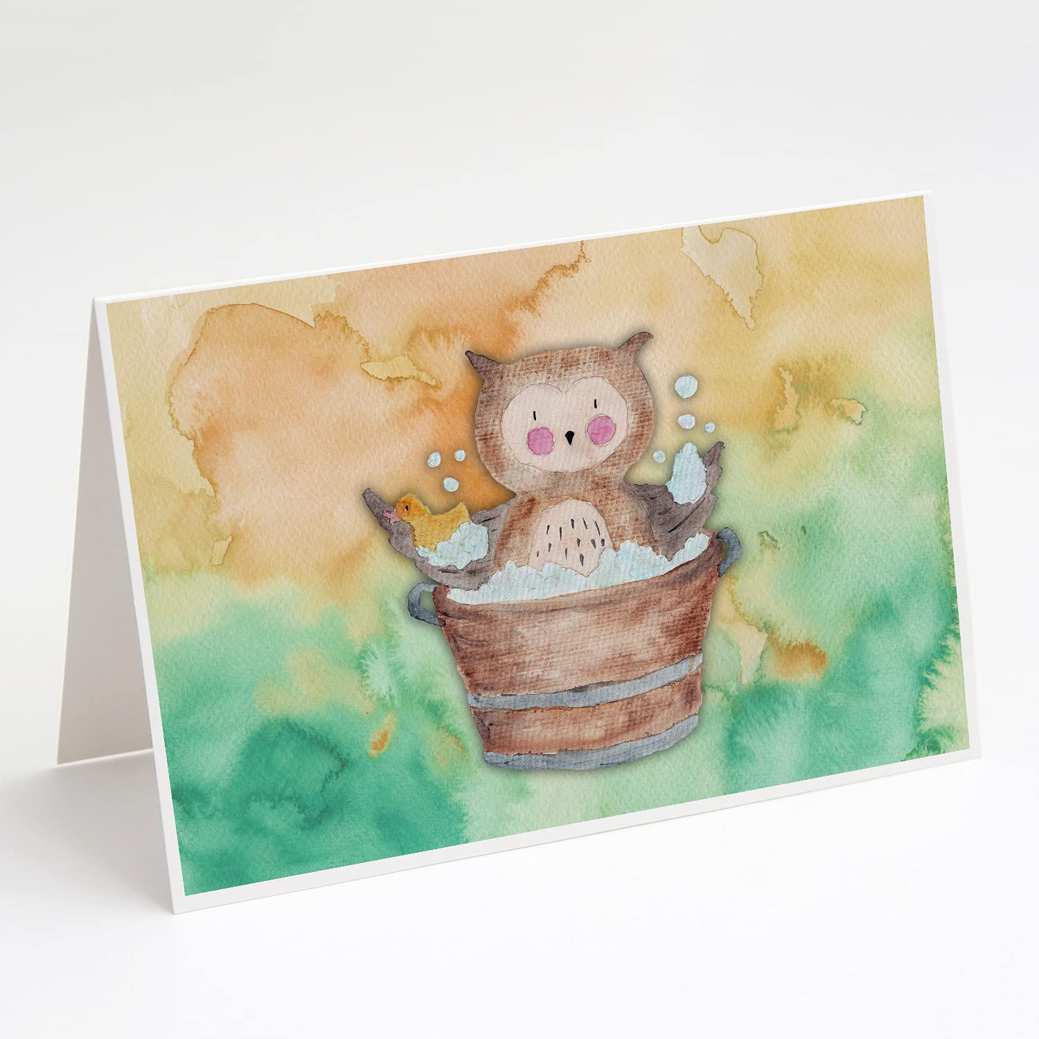 Owl Watercolor Greeting Cards Set of 8 with Envelopes | Whimsical A7 Size 5x7 Blank Note Cards for Birthday, Thank You & Special Occasions | Perfect Handmade Stationery Gift for Nature Lovers