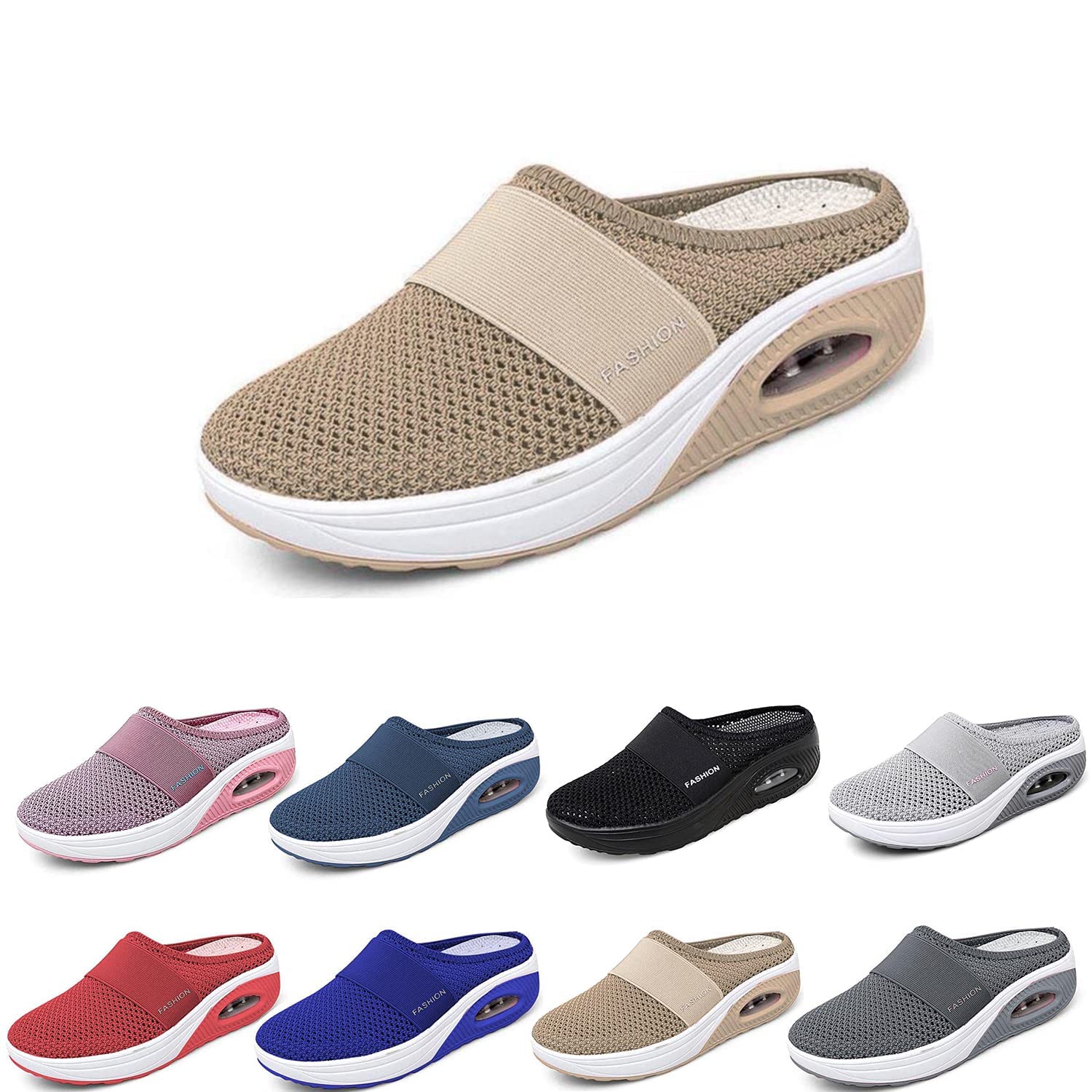 Women's Orthopedic Air Cushion Slip-On Walking Shoes - Comfortable Diabetic Shoes for Women with Arch Support | Perfect for Work, Travel & Daily Walking