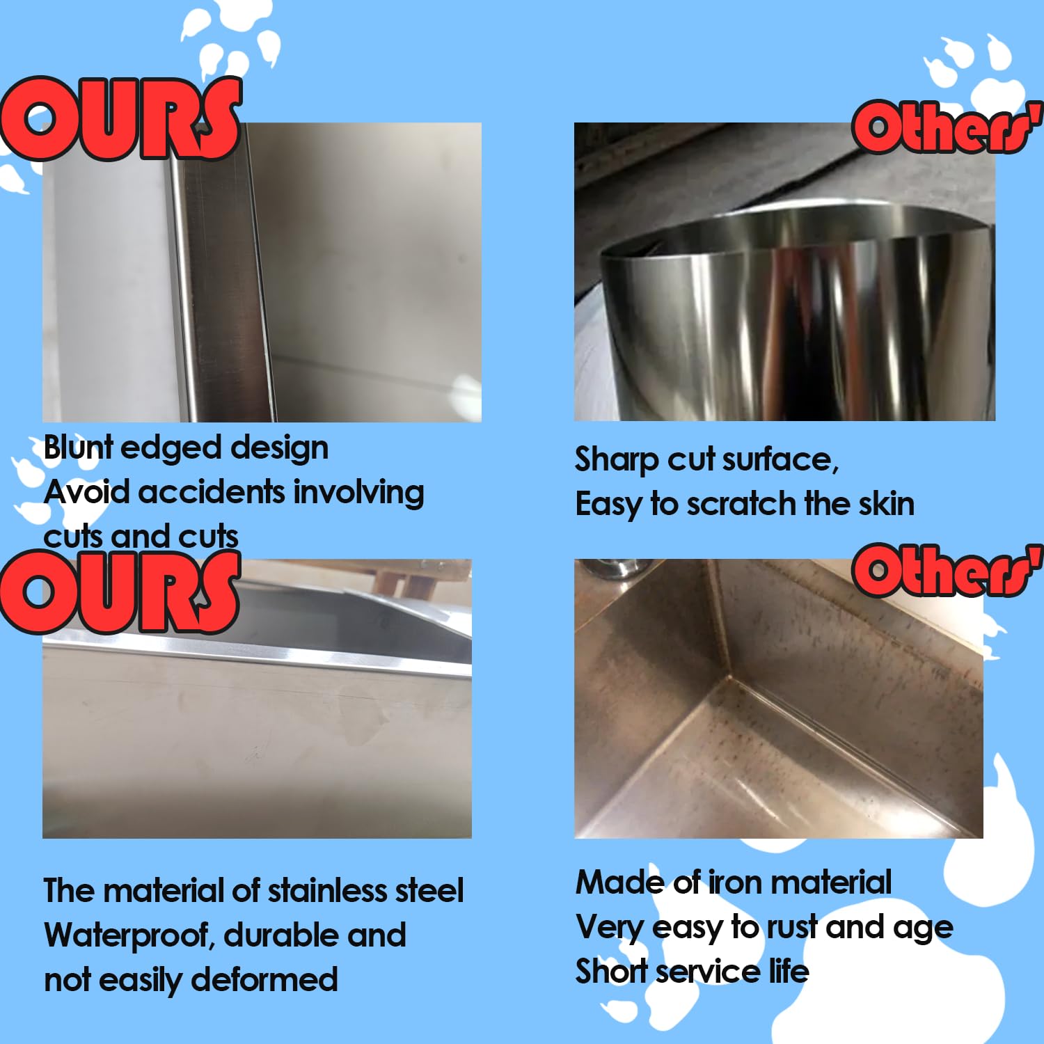 Automatic Livestock Water Trough - 304 Stainless Steel Animal Water Dispenser with Float Valve Kit for Dogs, Horses, Pigs, Cows (39.3