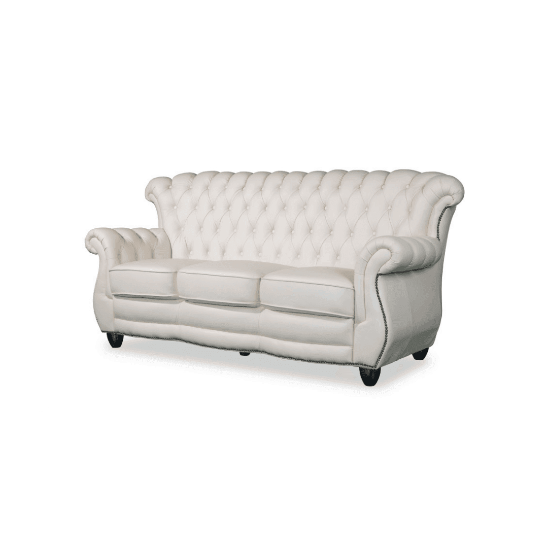 Premium Chesterfield Highback Leather Sofa - Classic Fedora Design for Living Room, Office & Lounge - Luxurious Comfort & Elegant Style