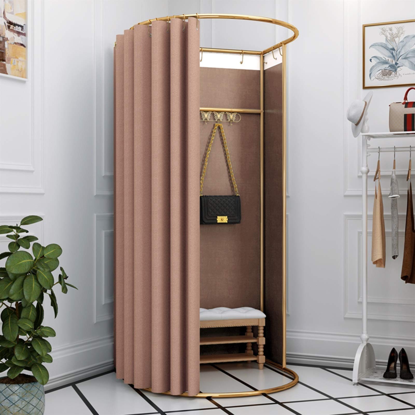 Portable Folding Changing Room Tent - Adjustable Standing Privacy Dressing Room for Camping, Beach, Gym & Outdoor Events (80x200cm, 15 Colors) | Quick Setup, Lightweight & Durable Metal Frame