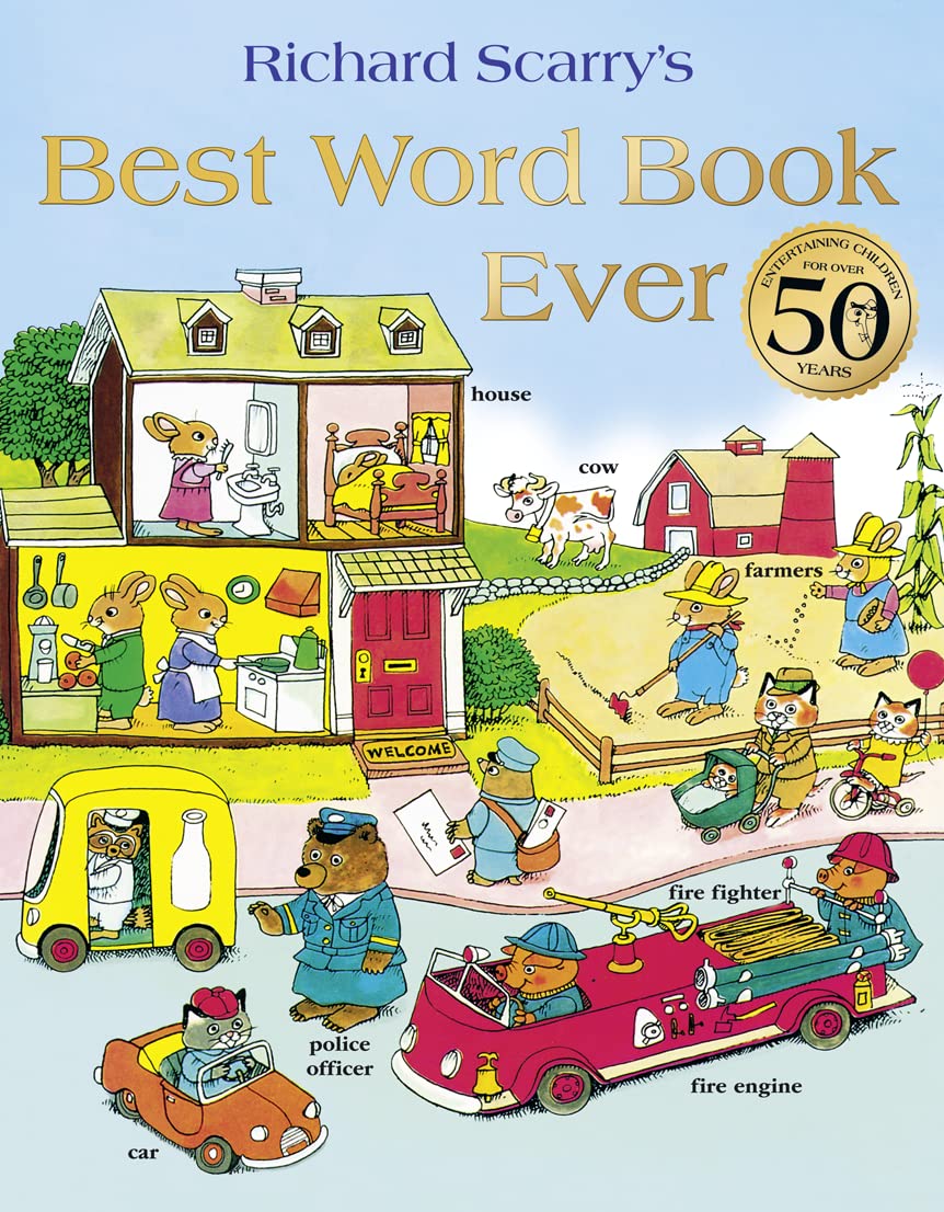 Best Word Book Ever for Kids - Fun & Educational First Words Learning Book for Toddlers & Preschoolers - Perfect for Early Reading, Vocabulary Building & Classroom Use