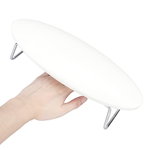 2 in 1 Nail Arm Rest with LED Lamp - 24PCS Lamp Beads, Foldable Stand & Faux Leather Cushion for Manicure & Pedicure | Perfect for Nail Salons & Home Use
