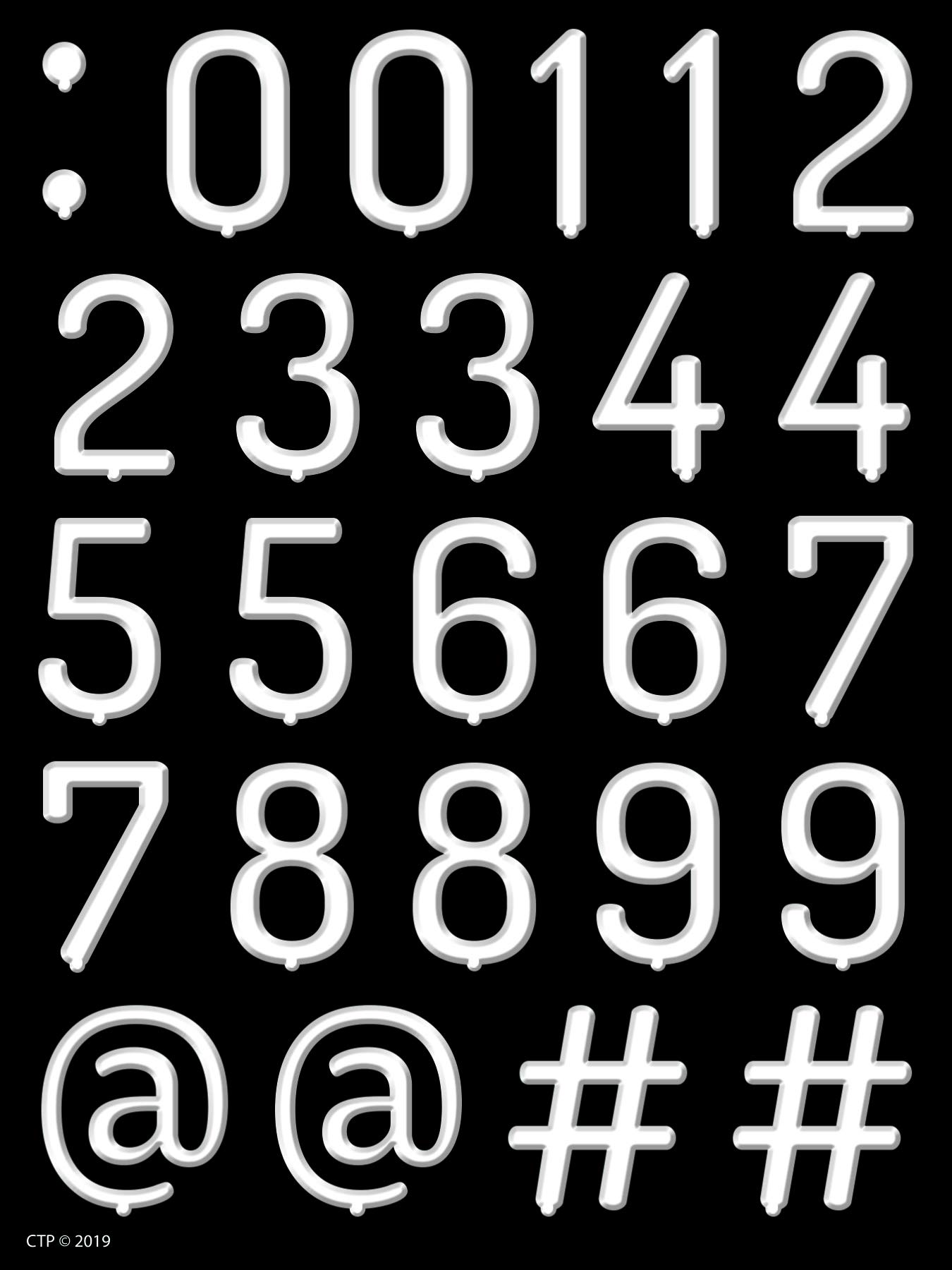 Creative Teaching Press White Letter Board with 1