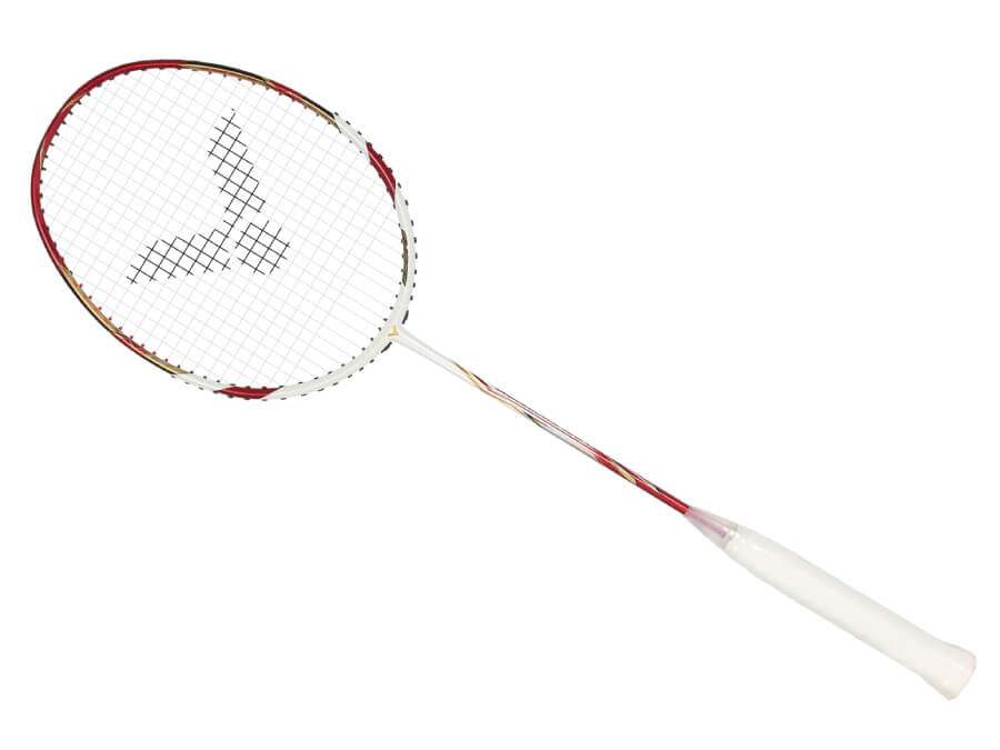 Victor Brave Sword LTD Pro Badminton Racket - Carbon Fiber Shaft, High Tension, Lightweight (Red/Silver) 2024 Edition | Perfect for Professional Players & Tournament Play