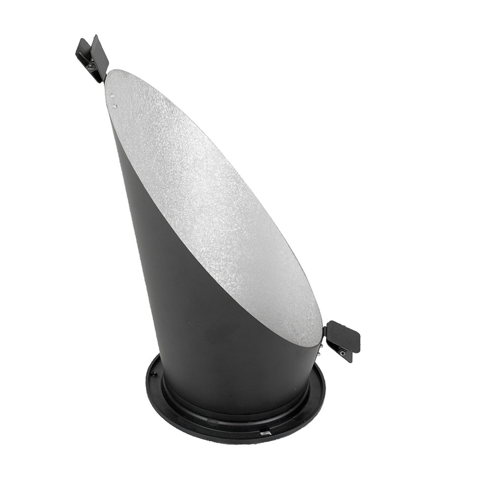 45° Background Reflector Spring Clips with Interchangeable Fitting - Silver Interior for Photography Lighting & Studio Equipment Accessories