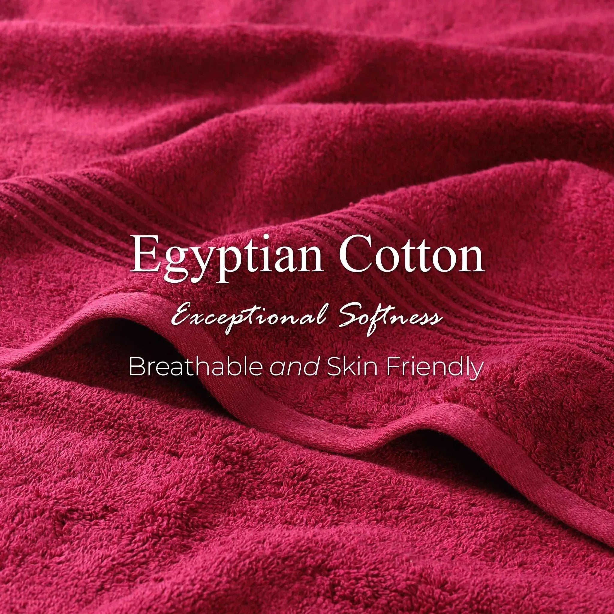 Premium Egyptian Cotton Bath Towels Set of 4 - Ultra Soft & Highly Absorbent Luxury Towels for Spa, Hotel & Home Use