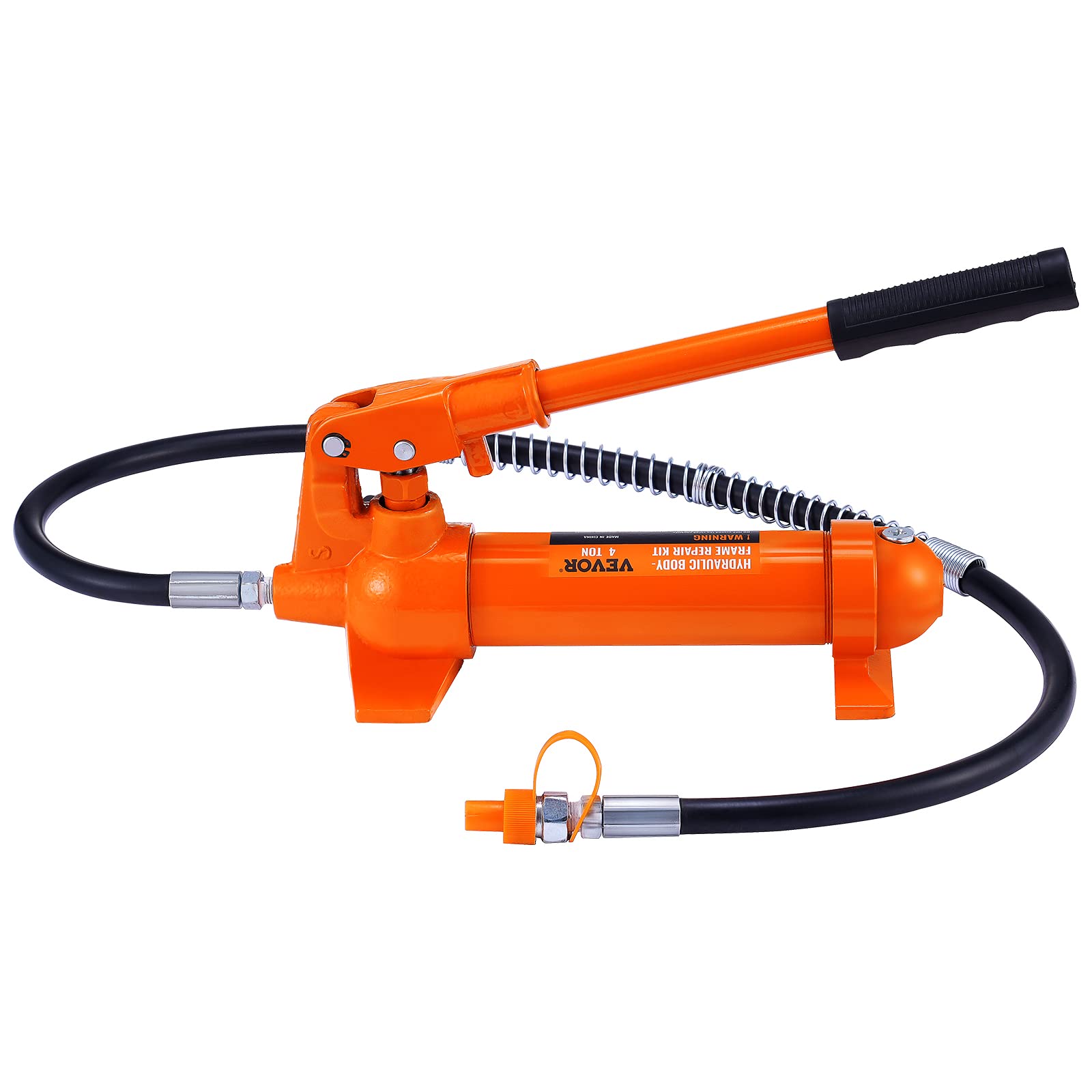 VEVOR 4 Ton Porta Power Kit - Portable Hydraulic Jack with 3.9ft Oil Hose, Auto Body Frame Repair Kit (8800LBS) - Ideal for Car Repair, Truck Maintenance & Farm Equipment Fixing