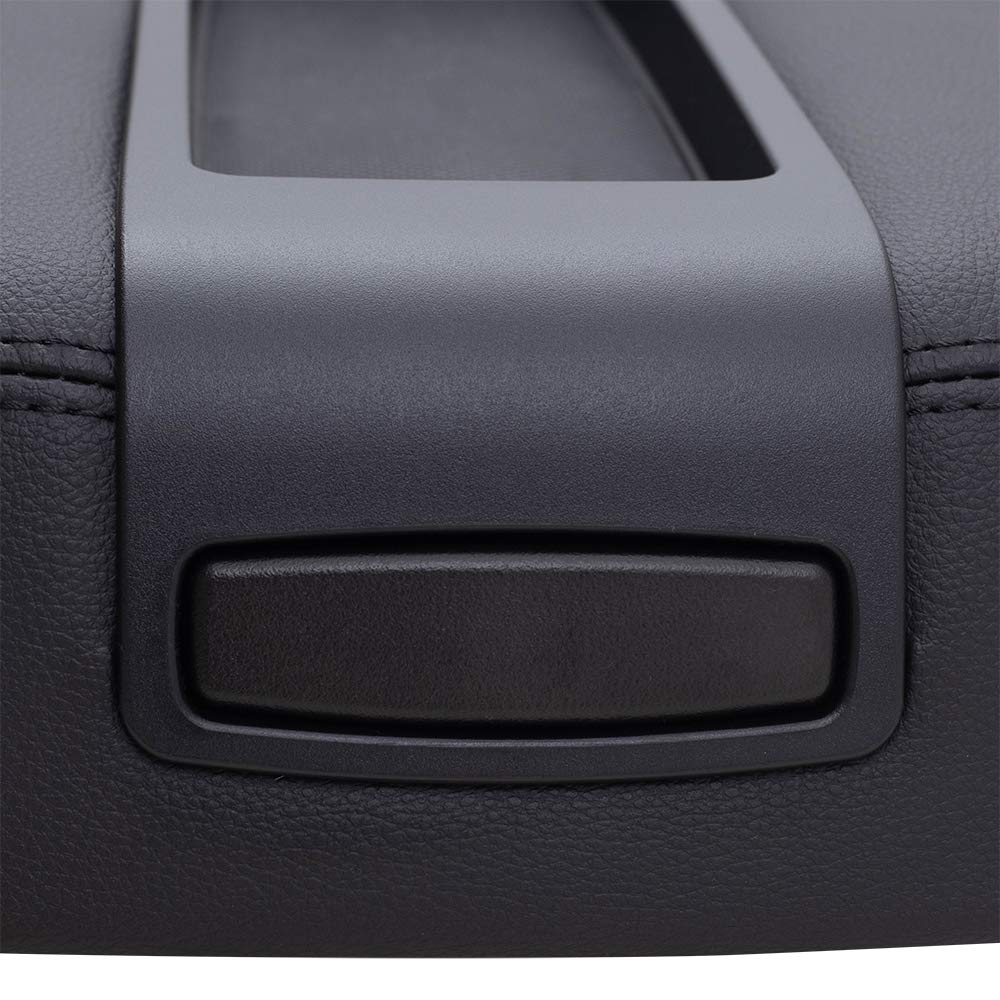 Brock Replacement Black Center Console Armrest Lid Cover for 2007-2013 Chevy Silverado GMC Sierra Tahoe Escalade Pickup Truck - Durable Upgrade for Full Center Console - Perfect for Long Drives & Daily Commutes