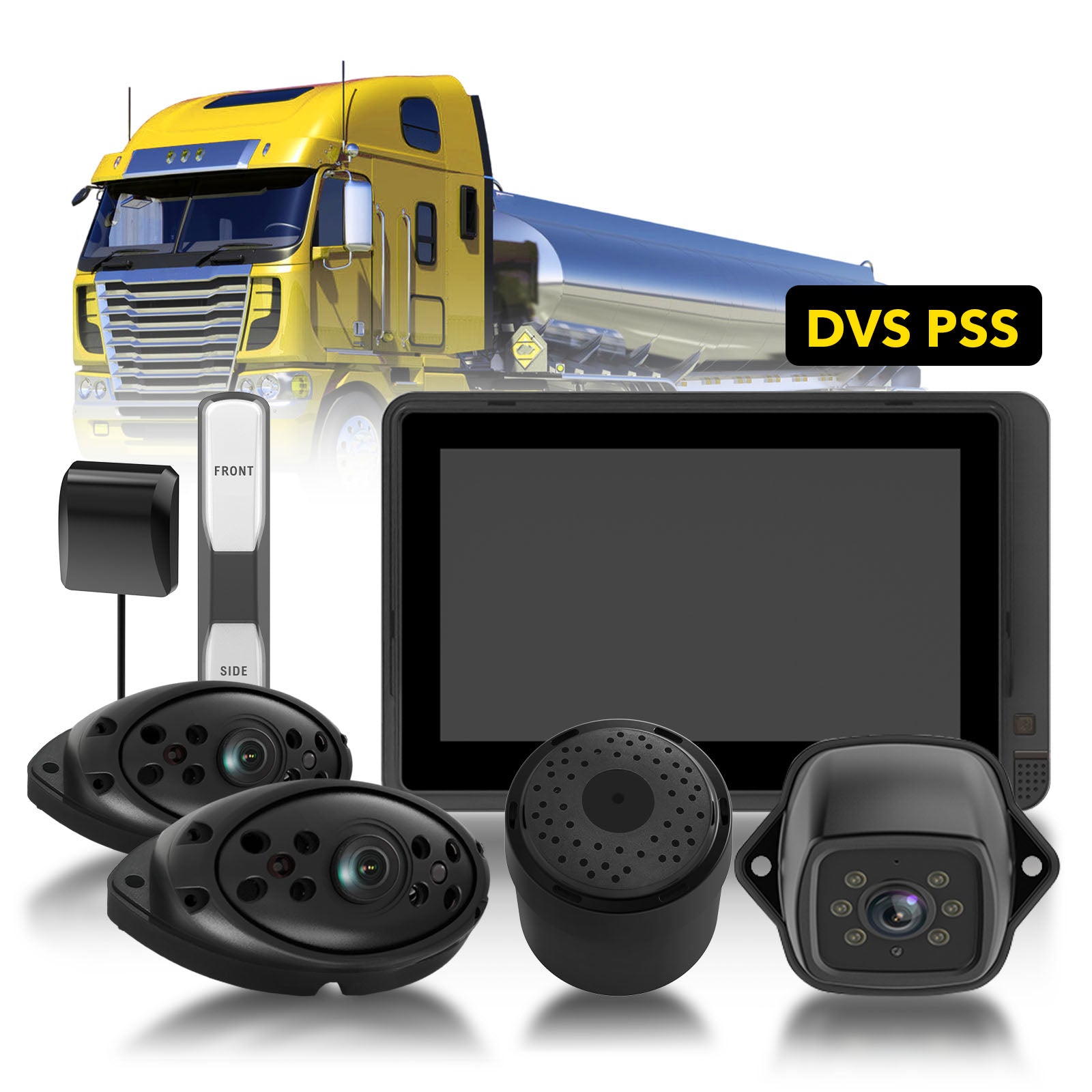 AUXITO Progressive Safe System DVS Kit 2024 - Advanced 0.2s Detection for HGV Safety Compliance | Perfect for Urban Delivery Trucks & Construction Vehicles