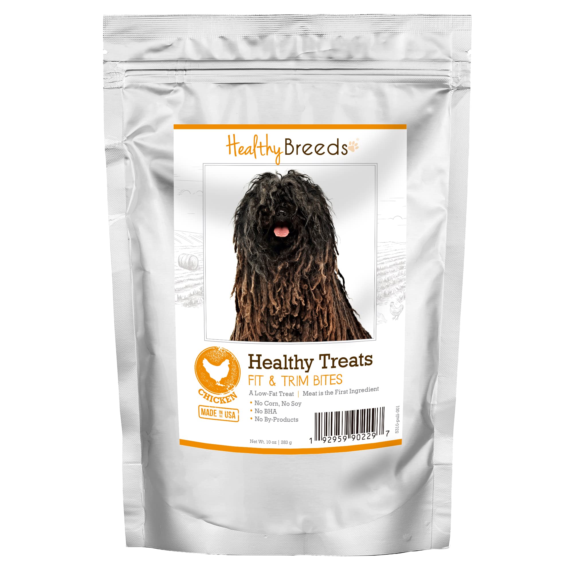 Healthy Breeds Pulik Fit & Trim Bites Chicken Dog Treats 10 oz - Low-Calorie Training Rewards for Weight Management & Active Dogs - Perfect for Obedience Training, Walks, and Healthy Snacking