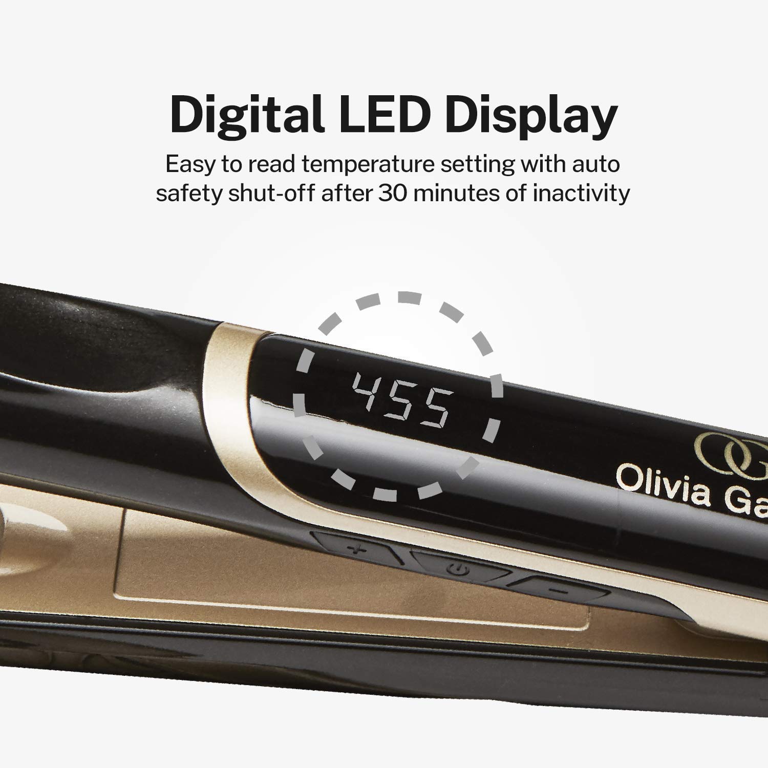 Olivia Garden Ceramic + Ion Pro Flat Iron - Dual Voltage Hair Straightener with 11 Temperature Settings & 3D Floating Plates for Salon-Quality Styling at Home or Travel