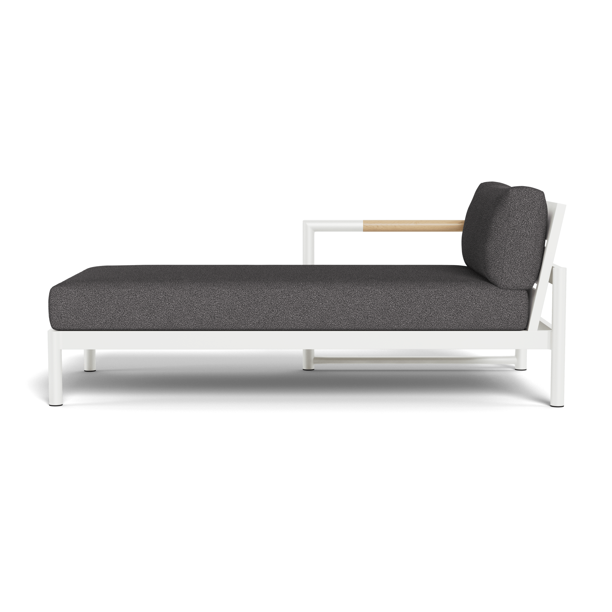 Breeze XL Aluminum Chaise Lounge Chair Left - Lightweight & Durable Outdoor Patio Furniture for Poolside, Beach, or Backyard Relaxation