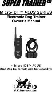 DT Systems Micro-IDT Plus Remote Dog Training Collar – Waterproof & Rechargeable for Obedience & Behavior Control – Perfect for Small to Medium Dogs at Home or Outdoors