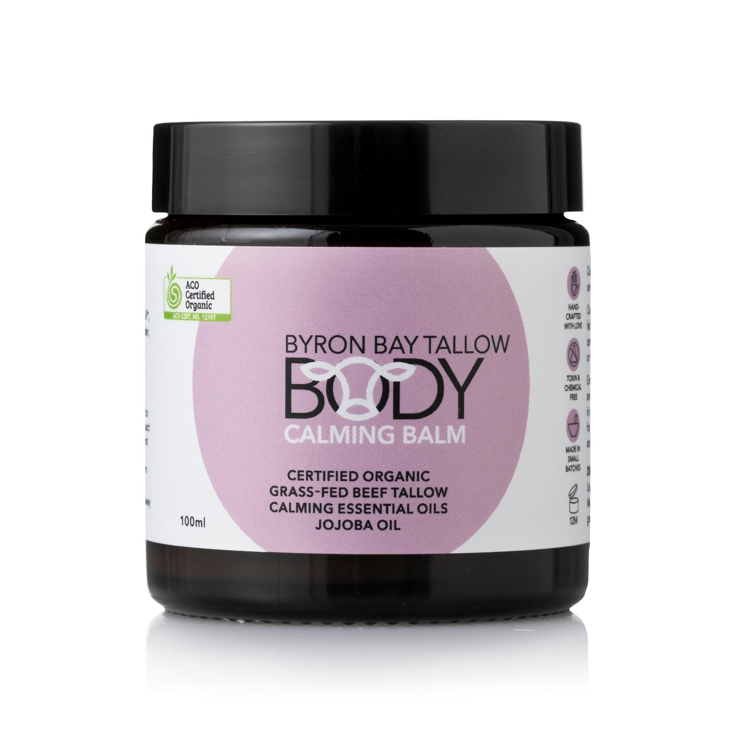 Byron Bay Tallow Body Calming Balm - Organic, Soothing Skin Moisturizer for Dry, Sensitive Skin | Perfect for Eczema, Psoriasis & Daily Hydration
