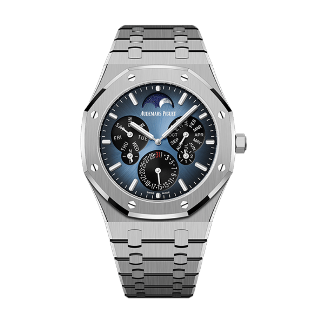 Audemars Piguet Royal Oak 26586TI.OO.1240TI.01 Perpetual Calendar Ultra Thin Titanium Watch - Luxury Limited Edition Men's Timepiece for Business & Formal Occasions