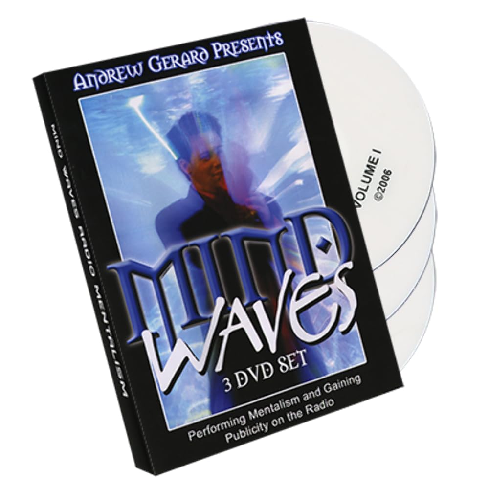 Murphy's Magic Supplies Mind Waves 3 DVD Set by Andrew Gerard - Learn Advanced Magic Tricks & Mentalism Techniques for Performances & Entertainment