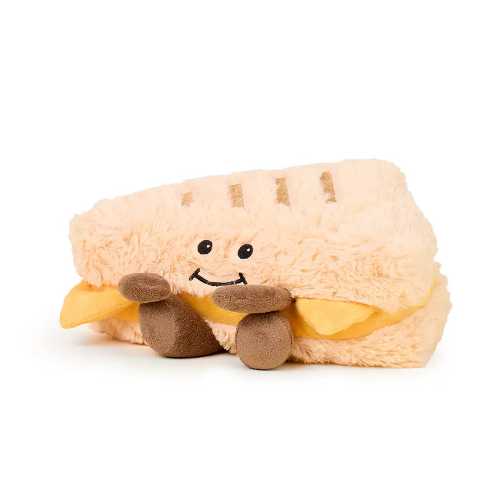 Grilled Cheese Warmies - Cozy Microwaveable Plush for Kids & Adults | Perfect for Stress Relief, Warmth & Comfort at Home, Office or Travel
