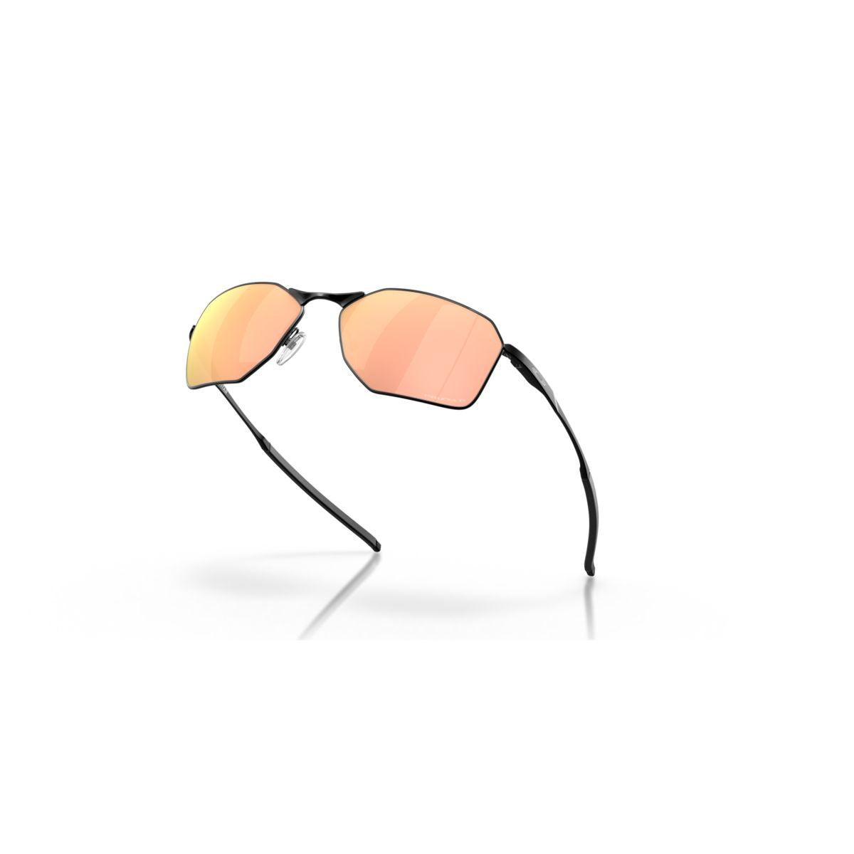 Oakley Savitar Satin Black/Prizm Rose Gold Polarized Sunglasses 0OO6047 604704 - Stylish UV Protection for Driving, Sports & Outdoor Activities