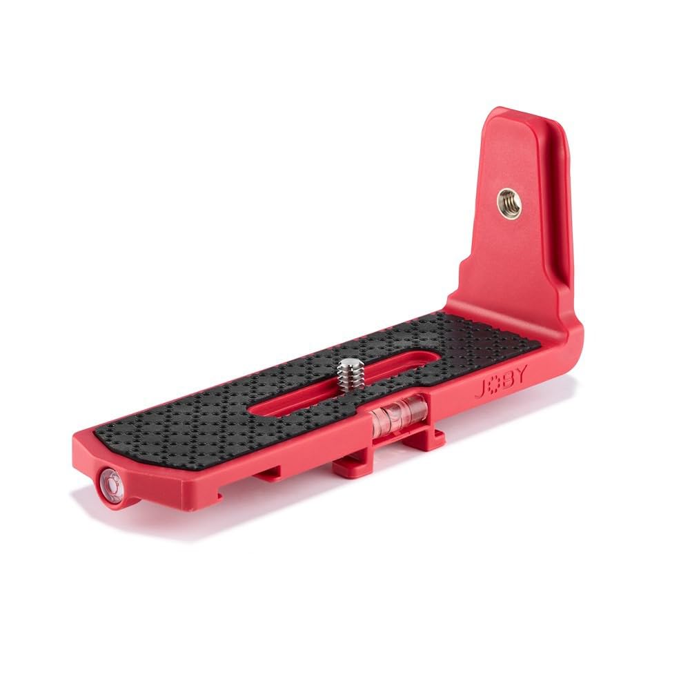 Joby Vert 3K L-Bracket - Compact Tripod for Mirrorless & CSC Cameras, Compatible with GorillaPod 3K Kit - Perfect for Vlogging, YouTube & TikTok Content Creation (Red, JB01684-BWW) - Ideal for Travel Photography, Outdoor Shoots & Social Media Videos