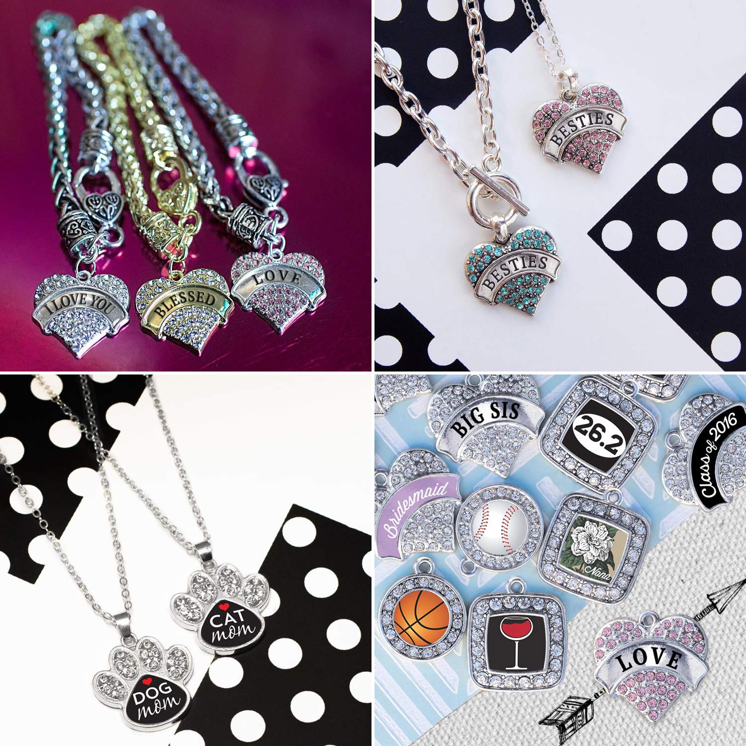 Elegant Silver Square Charm Bracelet with Cubic Zirconia - Dainty Sterling Silver Jewelry for Women - Perfect for Date Nights, Parties & Special Occasions