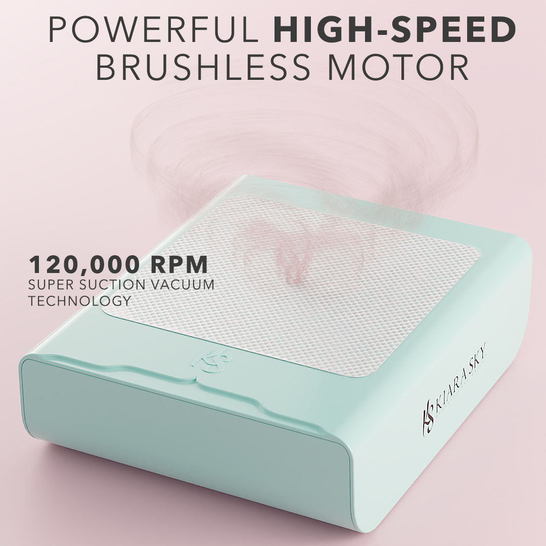 Beyond Pro Nail Dust Collector - Professional Nail Salon Dust Extractor with Powerful Suction, Quiet Operation & Easy Cleaning - Perfect for Manicure, Pedicure & Nail Art Studios