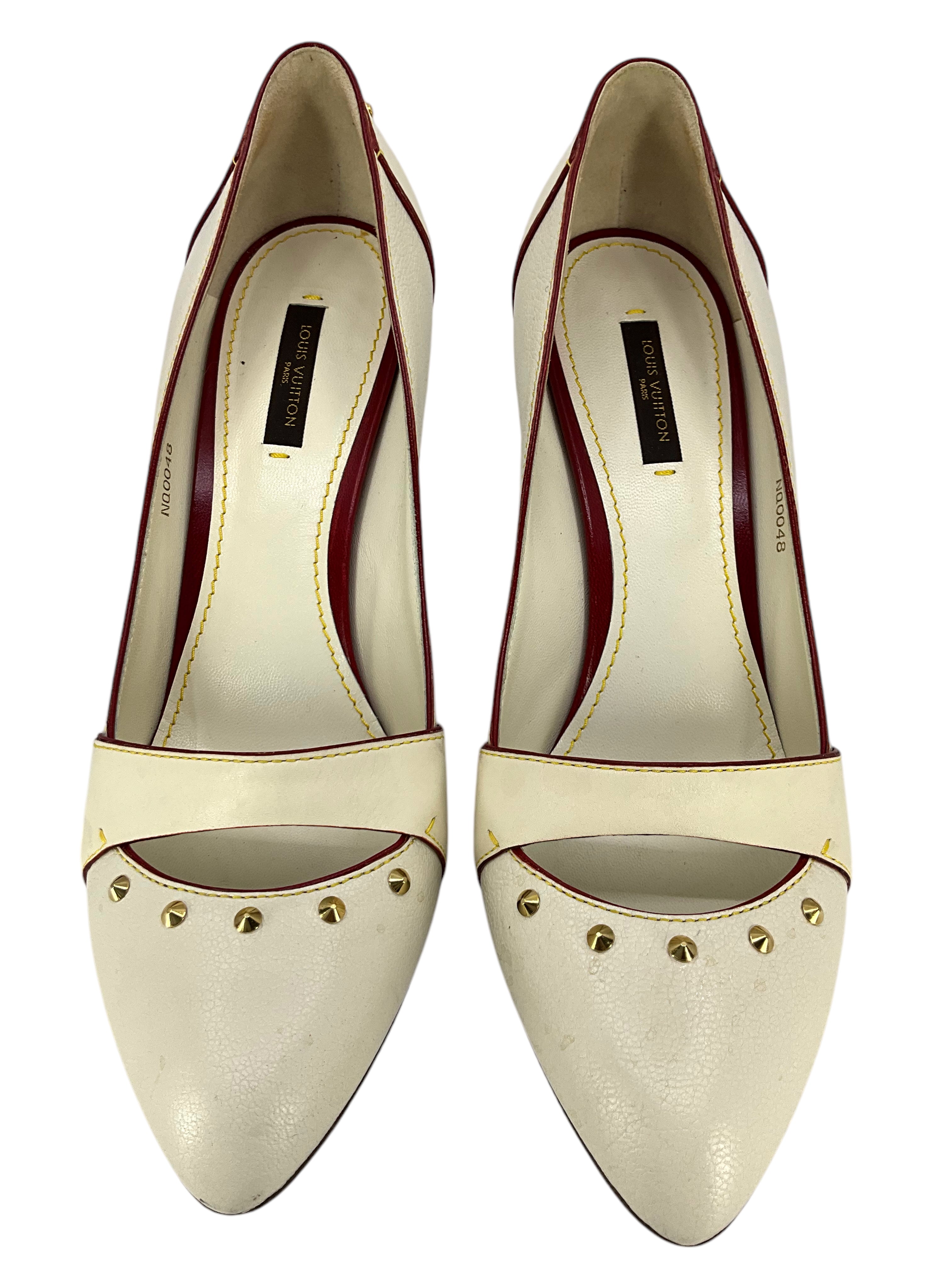 Louis Vuitton Suhali Leather Studded Heels Women's Size 40 - Luxury Designer Pumps for Parties, Weddings & Evening Events