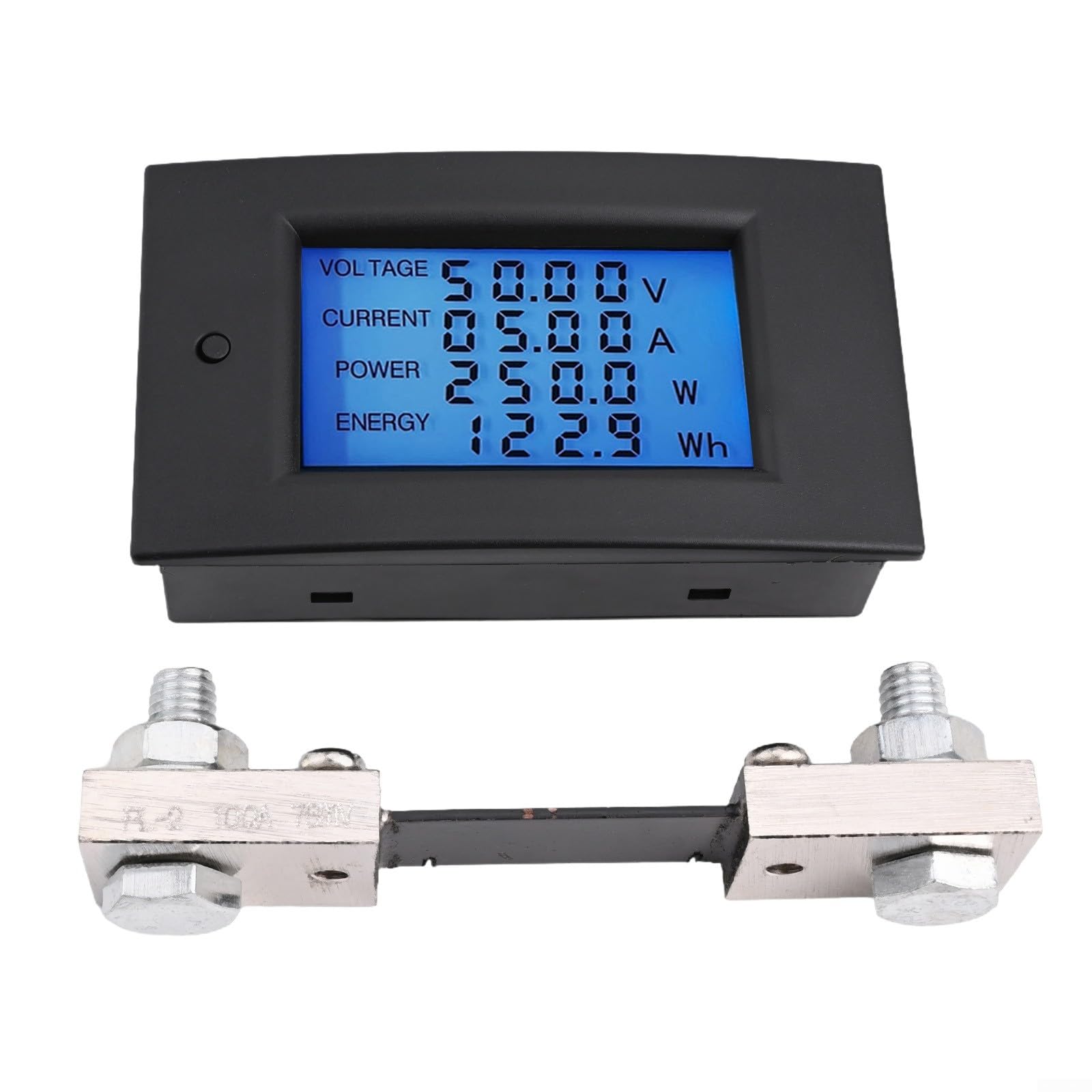 DC Digital Meter 100A LCD Display - Measure Current, Voltage, Power & Energy - Low Power Consumption - Perfect for Home Energy Monitoring & Electrical Testing