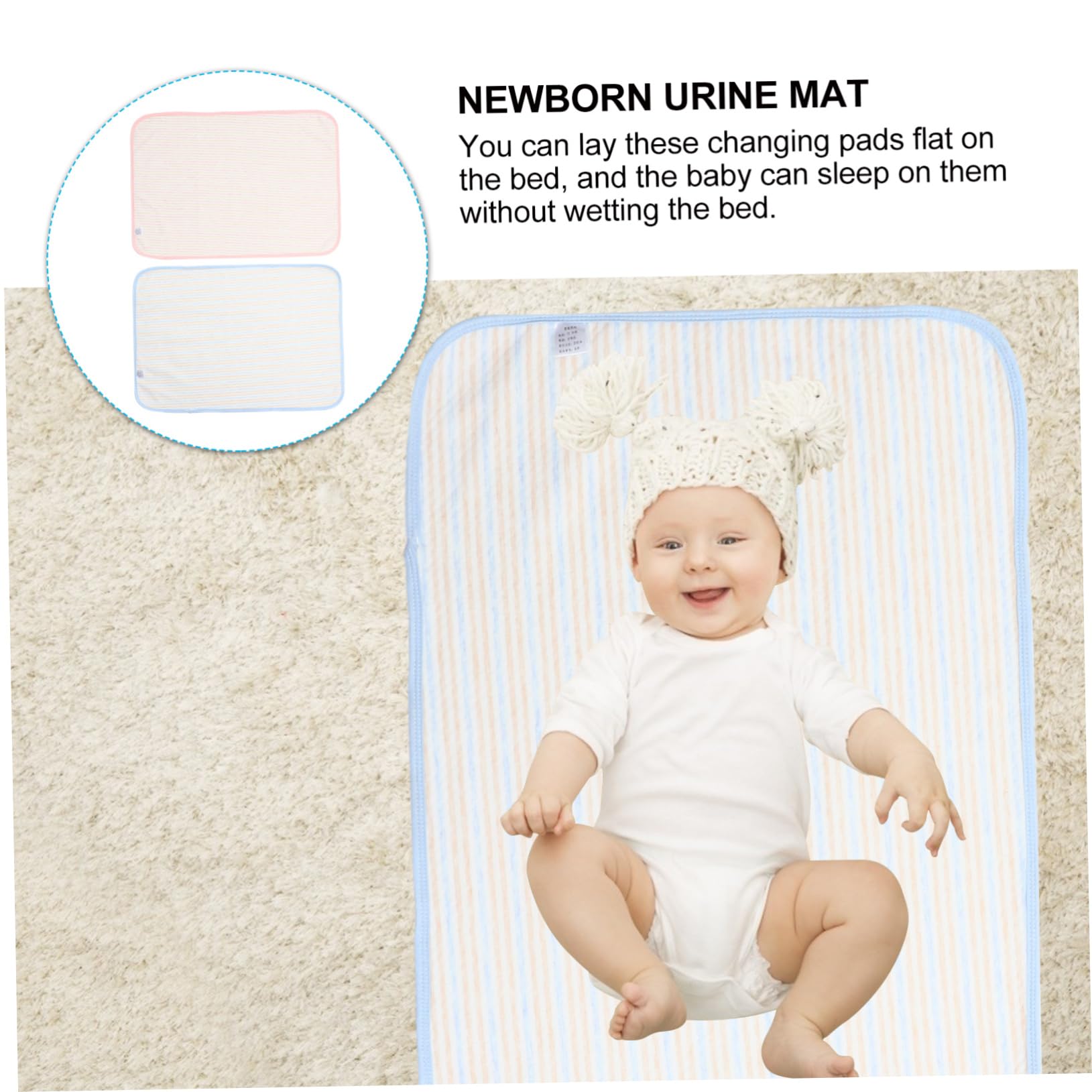 4-Pack Waterproof Changing Pad Liners - Soft Cotton Anti-Pee & Menstrual Protection Pads for Baby Changing Tables, Adult Incontinence & Pet Training Mats - Ideal for Nursery, Elderly Care & Pet Owners