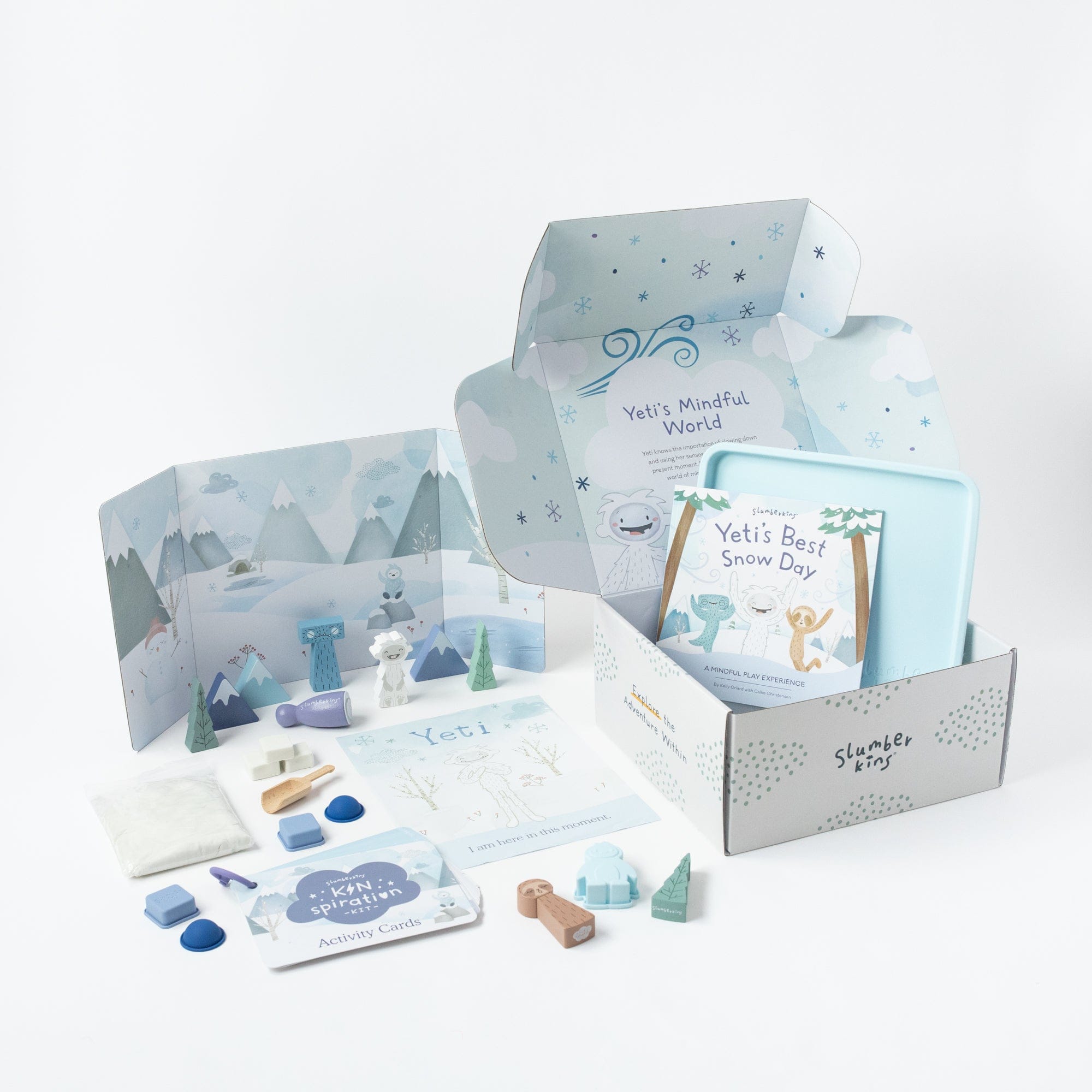 Kinspiration Kit: Mindful Play with Yeti - Creative Learning Toys for Kids, Stress Relief & Family Bonding Activities - Perfect for Home, Classroom & Therapy Sessions