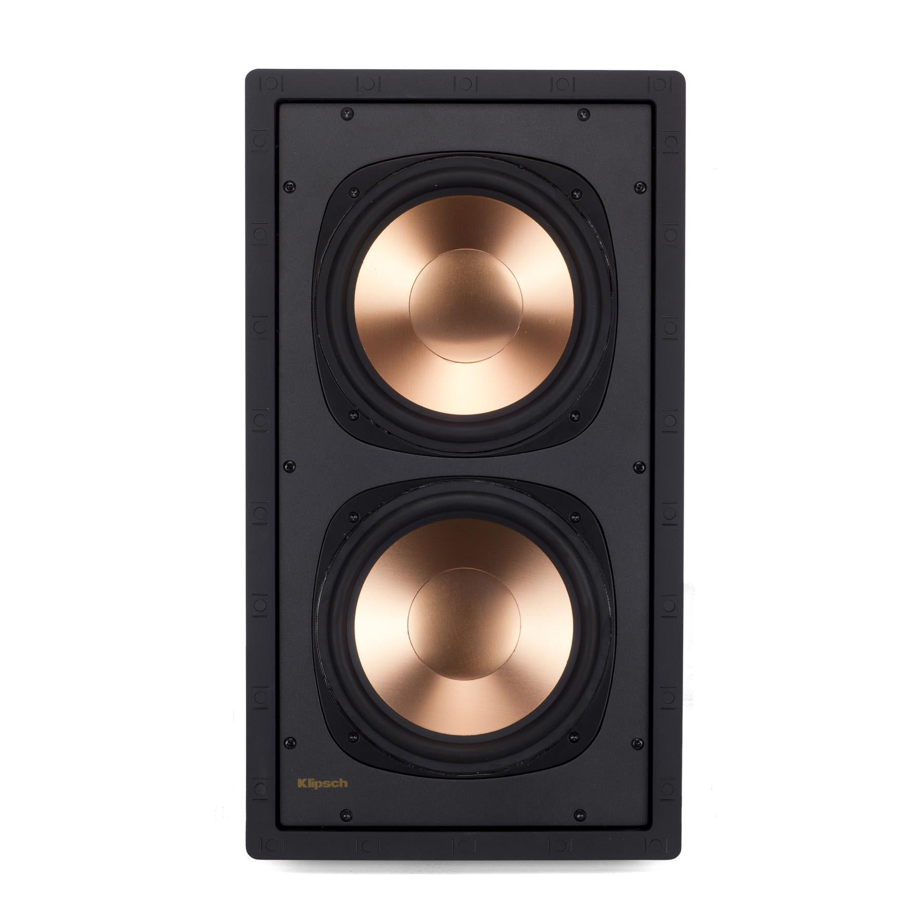 Klipsch RW-5802 II In-Wall Subwoofer - High Power Home Theater Audio System for Immersive Movie & Music Experience