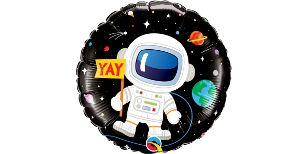 18-Pack Foil Birthday Balloons - Astronaut Theme Party Decorations for Kids, Space Adventure Birthday Party Supplies, Baby Shower & Classroom Decor