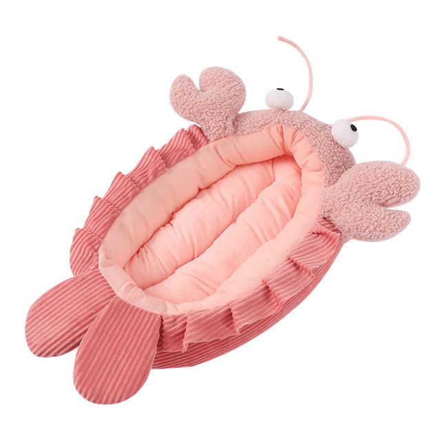 Premium Lobster-Shaped Cat Bed - Cozy & Warm Pet House for Kittens & Small Dogs | Ideal for Deep Sleep, Winter Comfort & Indoor Lounging | Durable Pet Supplies for Home & Office Use