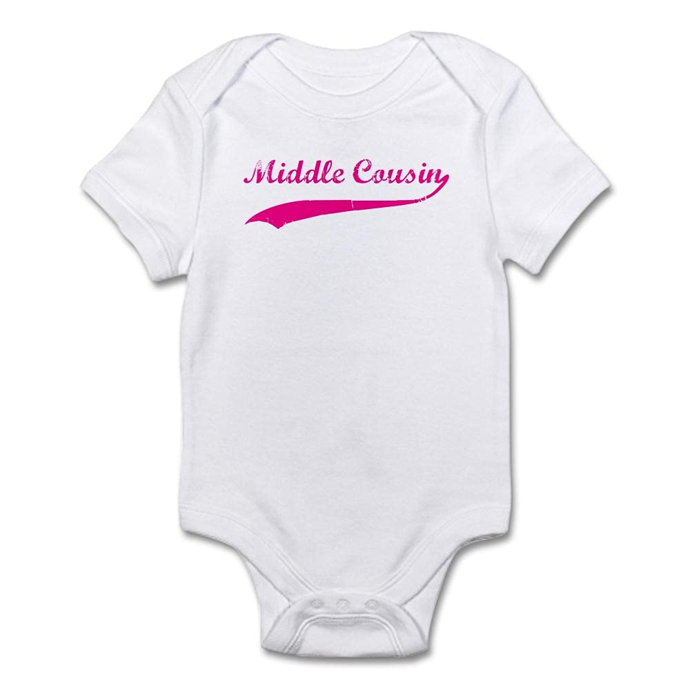 Middle Cousin Infant Bodysuit - Funny Baby Onesie for Boys & Girls | Perfect for Family Reunions, Photo Shoots & Everyday Wear