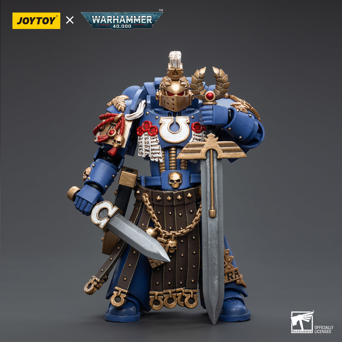1/18 JOYTOY Warhammer 40K Ultramarines Honour Guard Action Figure Set (4pcs) - Perfect for Collectors, Tabletop Gaming & Display