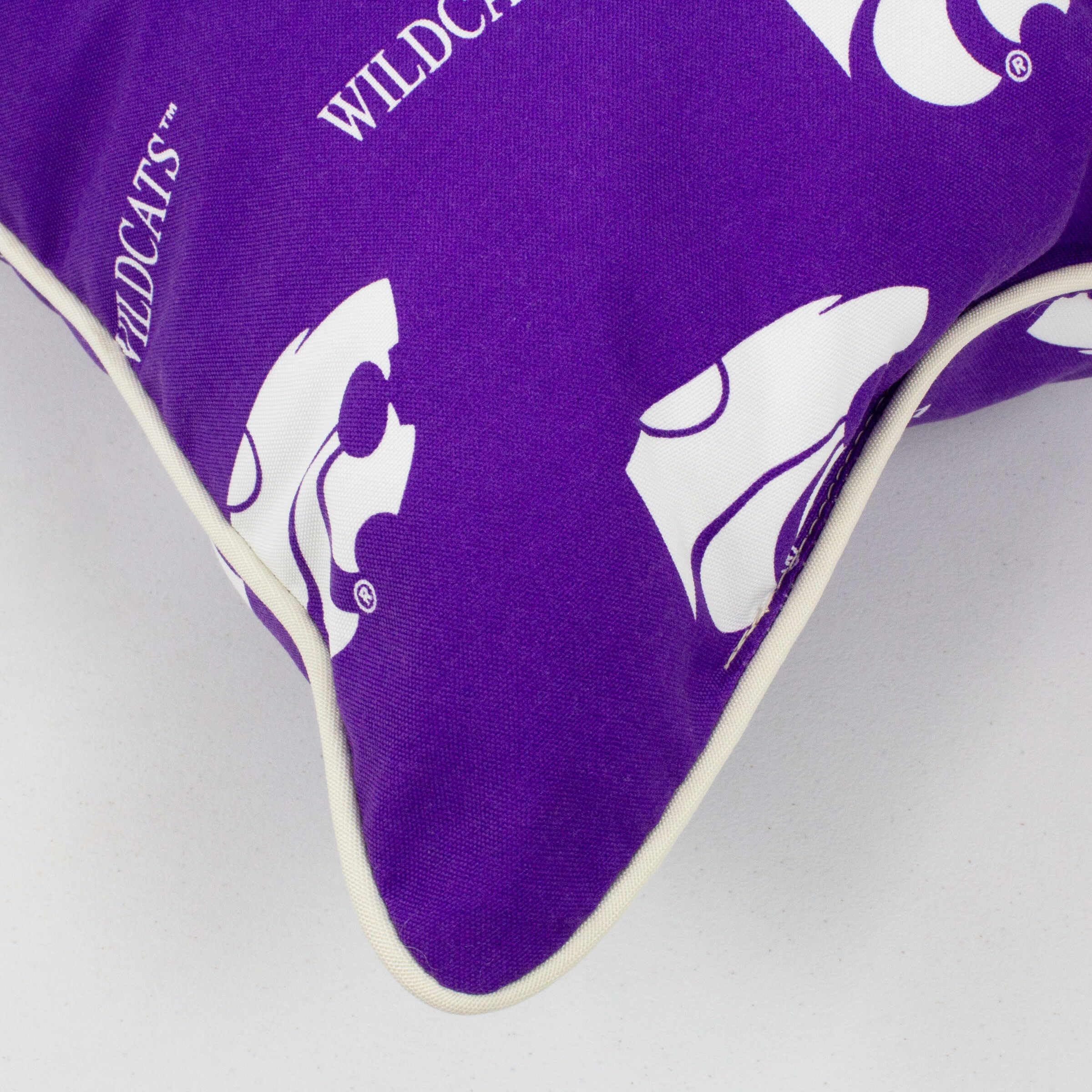 Kansas State Wildcats Decorative Throw Pillow 16x16 Inches - Soft Outdoor & Indoor College Covers for Dorm, Sofa, Bed, Porch
