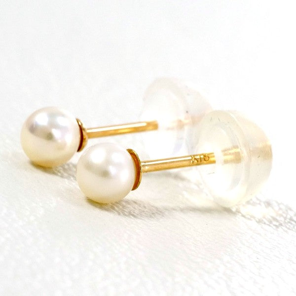 18K Yellow Gold Pearl Earrings for Women - Elegant Stud or Drop Earrings for Wedding, Party & Special Occasions