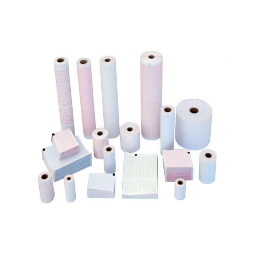 GE Medical Systems 2036970-001 Compatible ECG EKG Thermal Recording Paper - 60 Sheets per Pack (Ideal for Hospitals, Clinics & Home Health Monitoring)