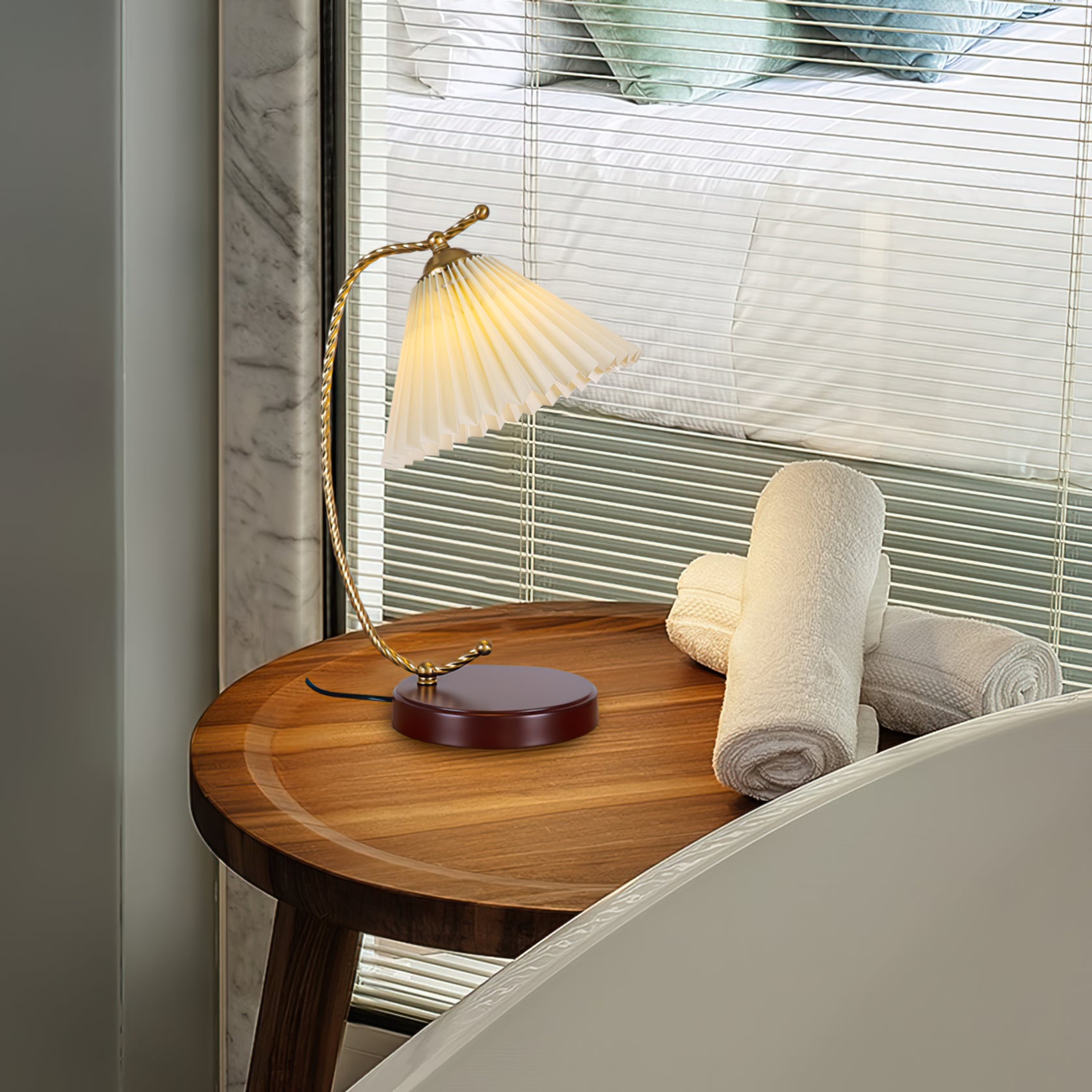 Modern Dotty Table Lamp - Stylish LED Nightstand Light for Bedroom, Living Room & Office - Soft Glow Accent Lighting for Home Decor