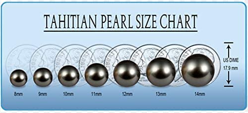 14K Gold Tahitian South Sea Pearl Stud Earrings 14mm Natural Grey Blue AAA Quality - Luxury Jewelry Gift for Women, Brides, Anniversary & Special Occasions